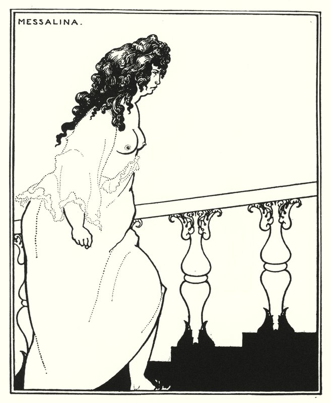 Messaline revenant du bain (gravure) - Aubrey (after) Beardsley