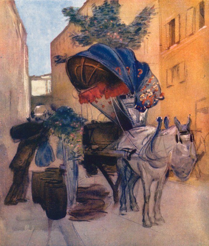Rome : Chariot de vin romain - Aubrey Waterfield