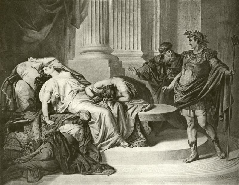 Auguste César et Cléopâtre - August von Heckel