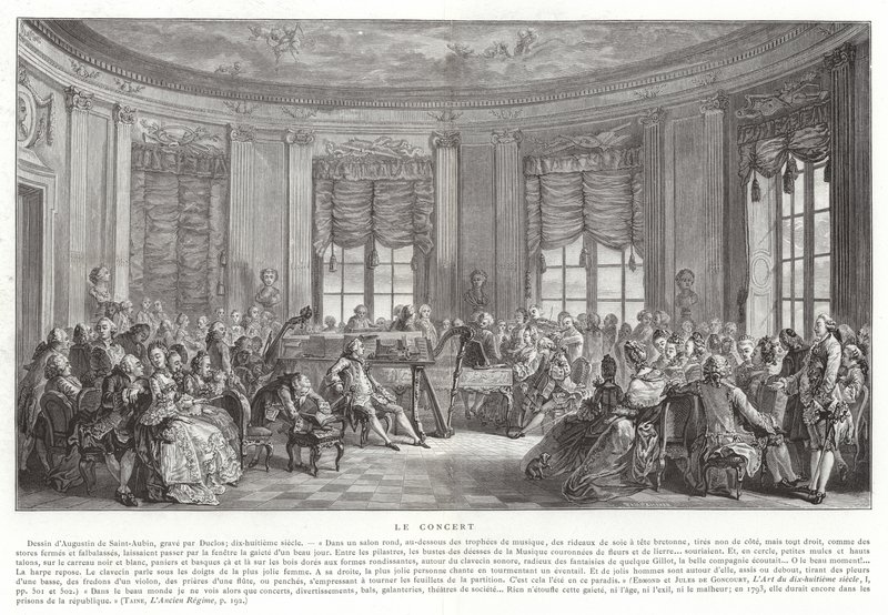 Le concert - Augustin de Saint Aubin