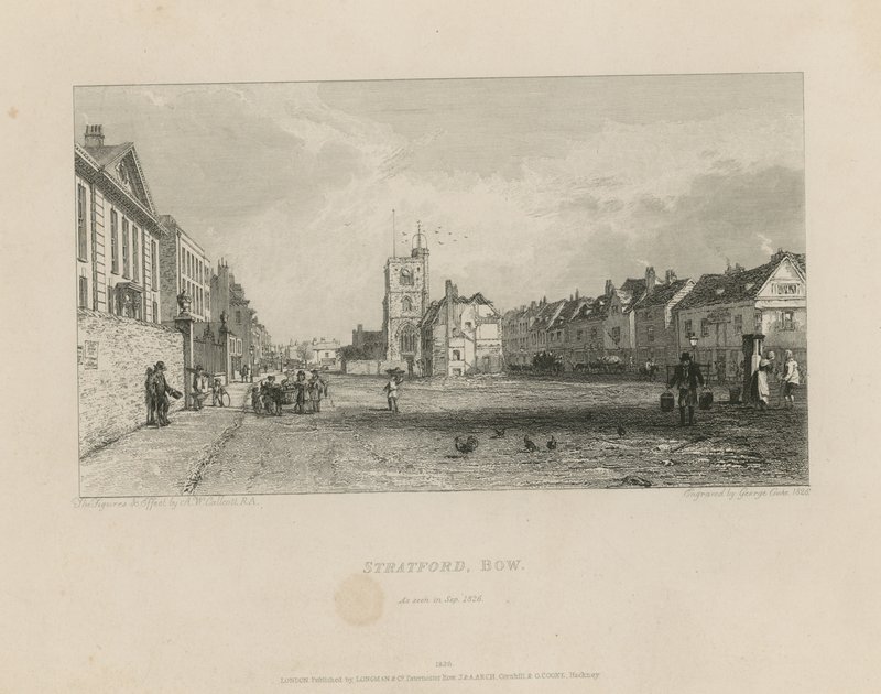 Vue générale de Stratford à Bow - Augustus Wall Callcott