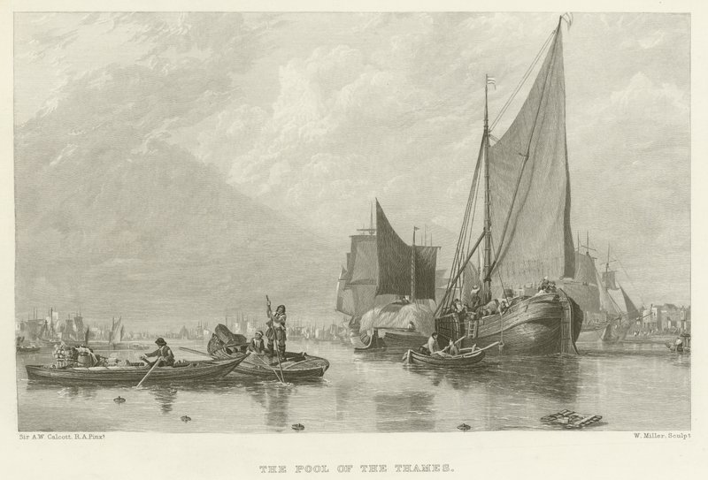 Le bassin de la Tamise - Augustus Wall Callcott