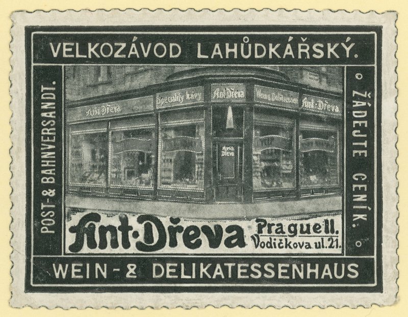 Anton Dreva magasin de vins et épicerie fine, Prague - Austrian School