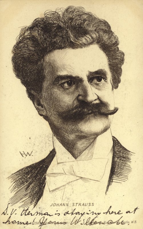 Portrait de Johann Strauss II - Austrian School