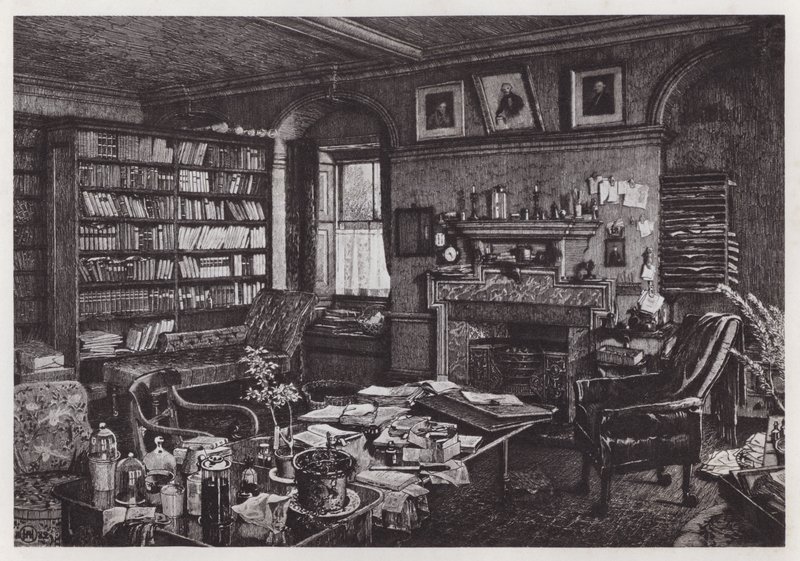 Le bureau de Charles Darwin à Down House - Axel (after) Haig