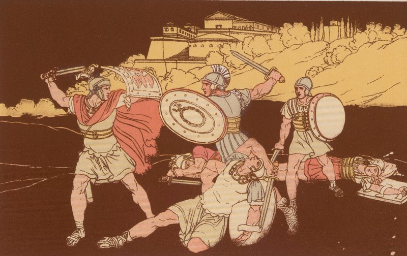 Les Horaces et les Curiaces - Bartolomeo Pinelli