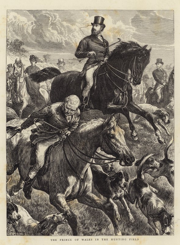 Le prince de Galles à la chasse - Basil Bradley