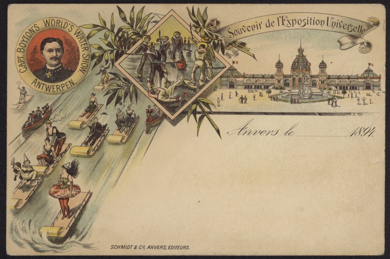 Le spectacle aquatique mondial du capitaine Boyton, souvenir de l