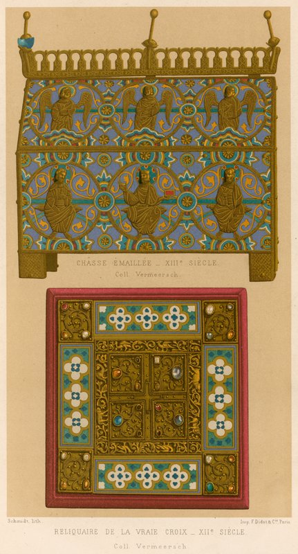 Reliquaire de la Vraie Croix, XIIe siècle - Belgian School