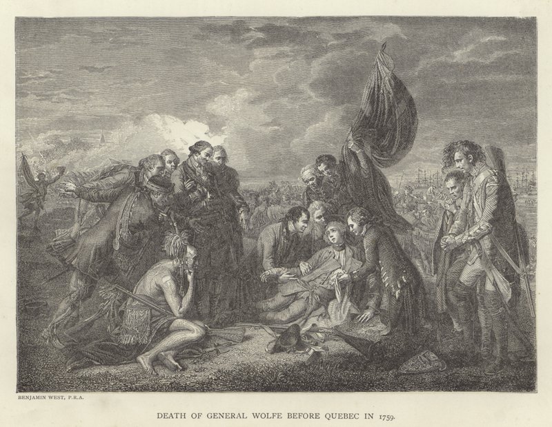 Mort du général Wolfe devant Québec en 1759 - Benjamin West