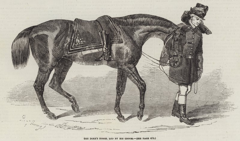 Le cheval du duc, conduit par son palefrenier - Benjamin Herring