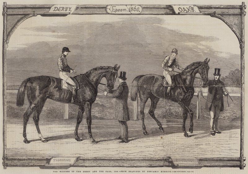 Les Vainqueurs du Derby et des Oaks, 1860 - Benjamin Herring
