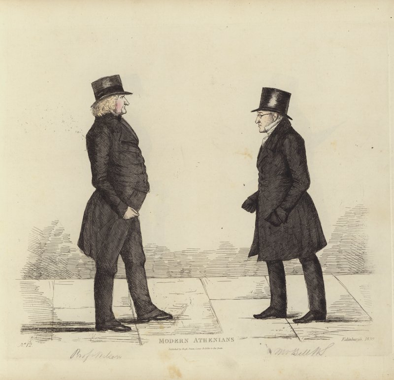 Édimbourgeois éminents, alias Athéniens modernes, John Wilson, Esq, Professeur de philosophie morale, George Joseph Bell, Esq, Professeur de droit écossais - Benjamin William Crombie