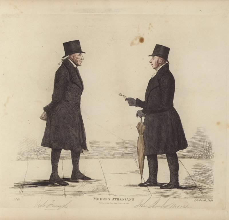 Éminents Édimbourgeois, alias Athéniens Modernes, Robert Forsyth, Esq, Avocat, John Shank More, Esq, LLD, Avocat - Benjamin William Crombie