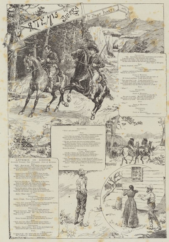 Artémis en Sierra, par Bret Harte - Bernard Partridge