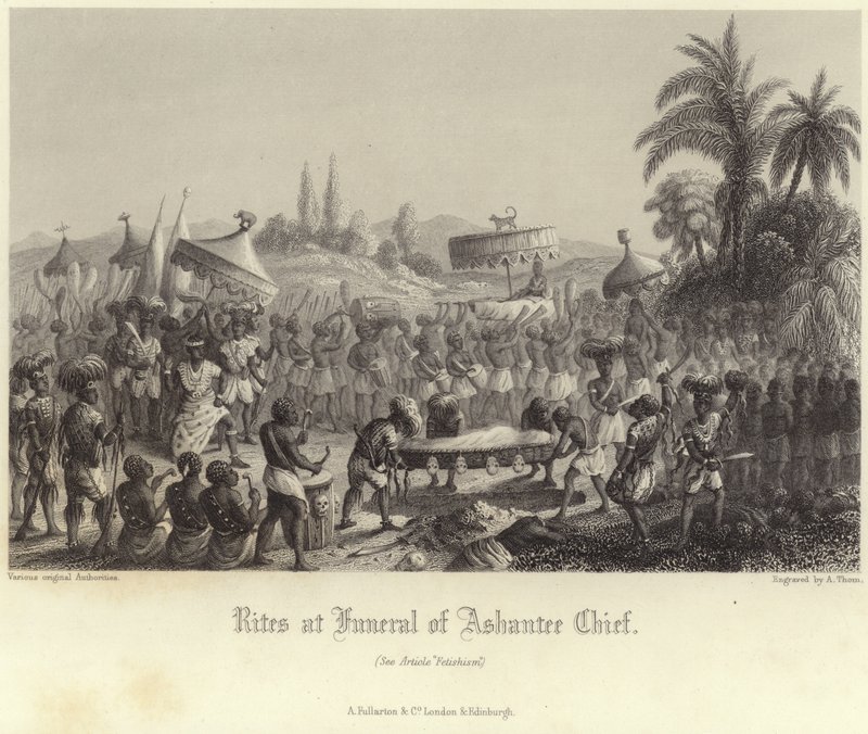 Rites aux funérailles du Chef Ashantee - Bernard Picart