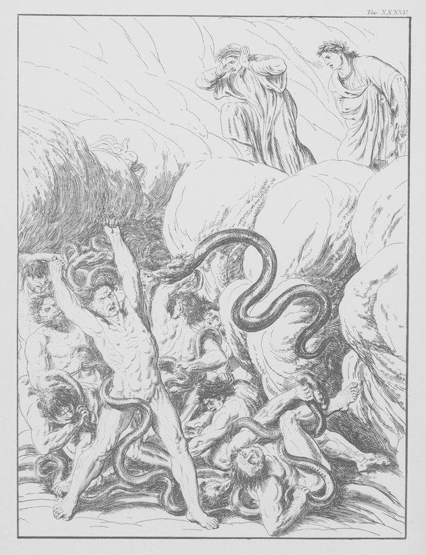 La Divine Comédie de Dante, Inferno (Enfer), Planche XXXVII - Bernhard Schuler