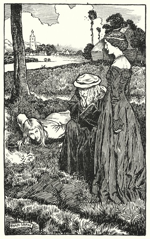 Illustration pour The Cloister and The Hearth de Charles Reade - Byam (after) Shaw