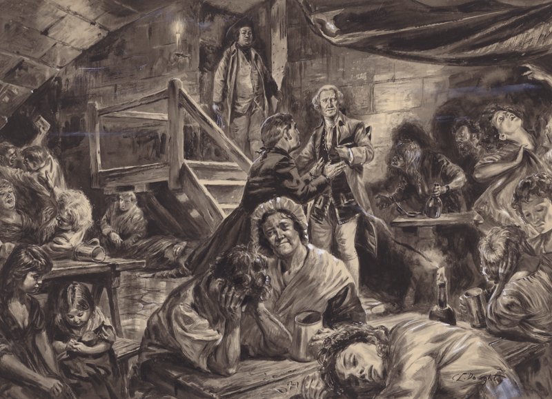 Scène de prison anglaise - C.L. Doughty