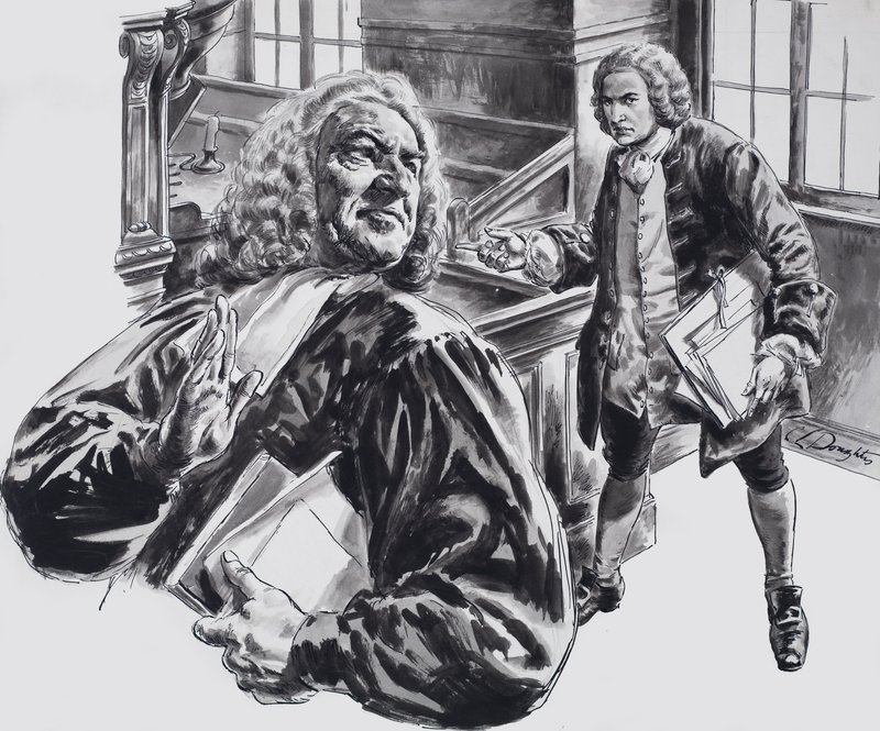 Jean-Sébastien Bach (gouache sur papier) - C.L. Doughty