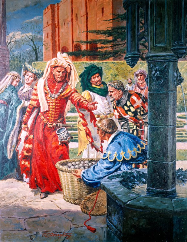 Le roi Henri V (gouache sur papier) - C.L. Doughty