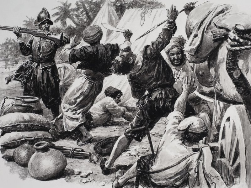Les Espagnols combattent les Arabes - C.L. Doughty
