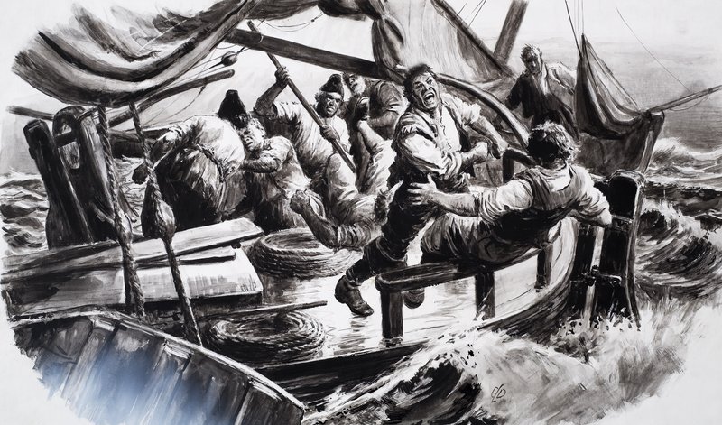 Les pêcheurs qui se battent - C.L. Doughty