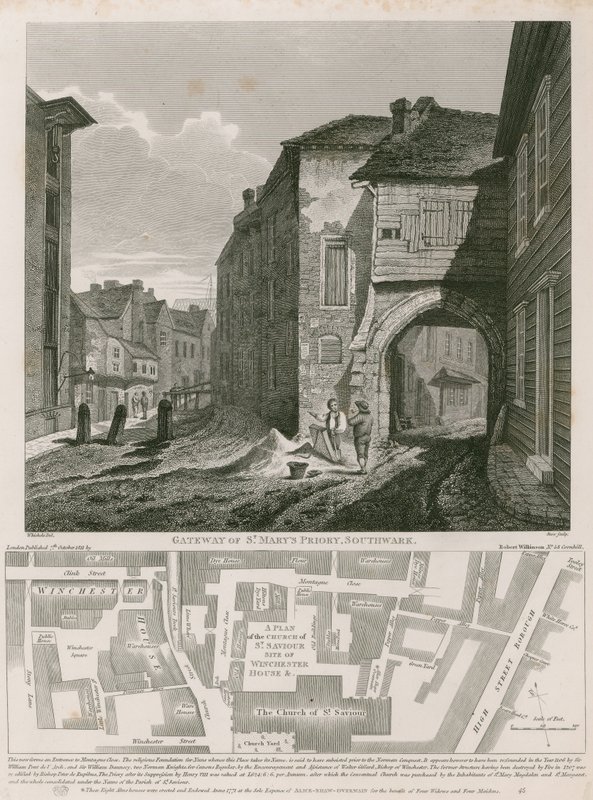 Porte du prieuré de St Mary, Southwark - C. John Mayle Whichelo