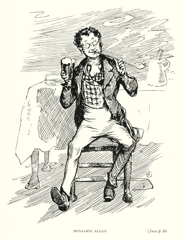 Personnage de Dickens : Benjamin Allen - Captain Edward Henry Handley Read