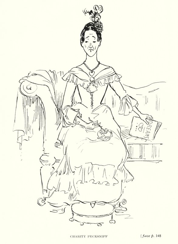 Personnage de Dickens : Charity Pecksniff - Captain Edward Henry Handley Read