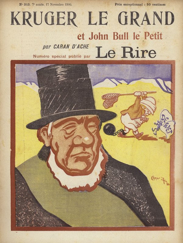 Paul Kruger, Illustration pour Le Rire - Caran d Ache