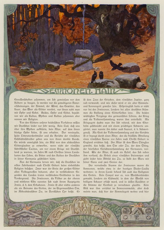 Bosquet des chaînes des Semnones - Carl Emil Doepler