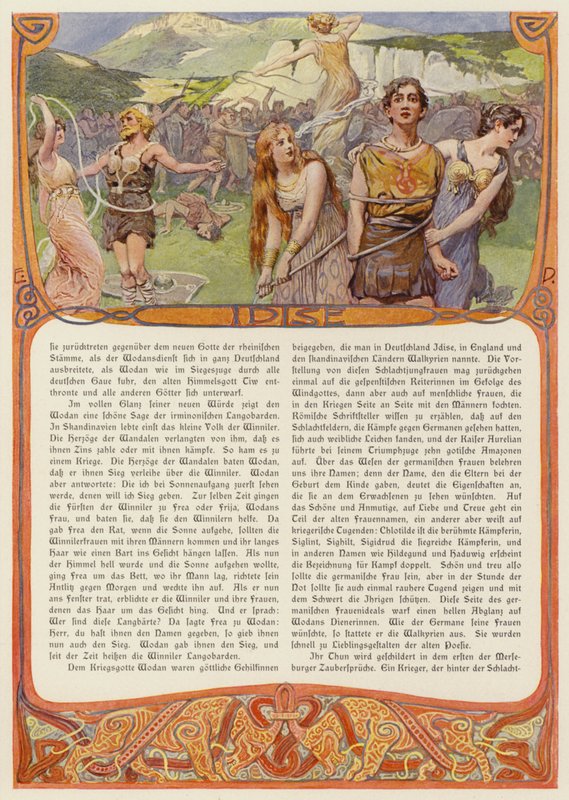 Idis, déesse germanique - Carl Emil Doepler