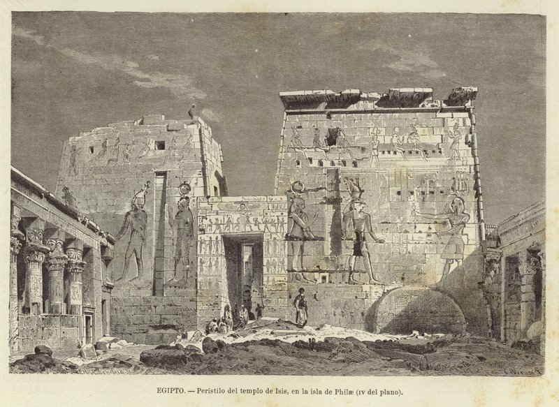 Égypte - Colonnade du temple d