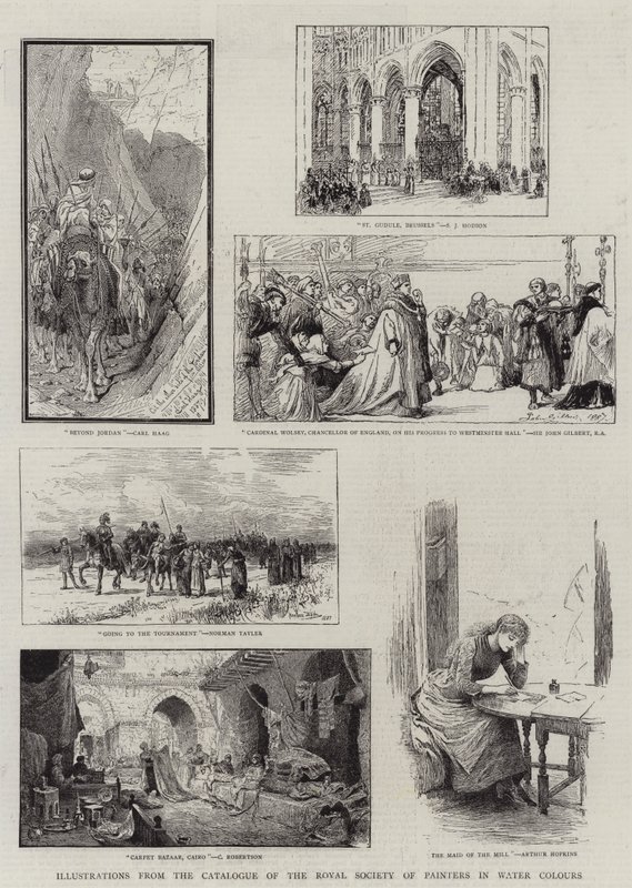 Illustrations du catalogue de la Royal Society of Painters in Water Colours - Carl Haag