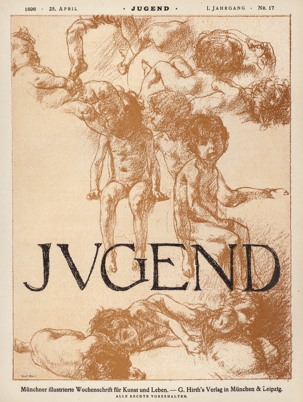 Illustration de couverture pour le magazine Jugend - Carl Marr