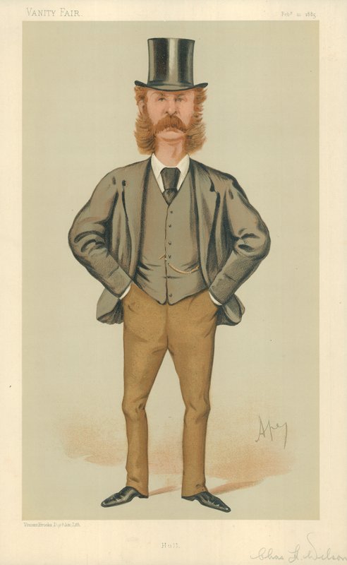M. Charles Henry Wilson, Hull, 21 février 1885, caricature de Vanity Fair - Carlo Pellegrini