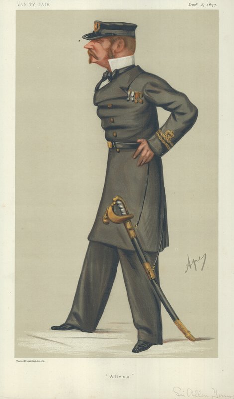 Sir Allen Young, Alleno, 15 décembre 1877, caricature de Vanity Fair - Carlo Pellegrini