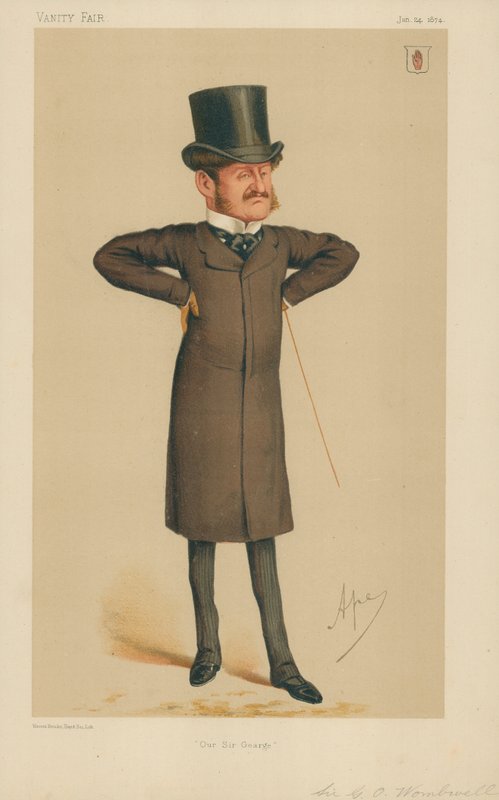 Sir George Orby Wombwell, Notre Sir George, 24 janvier 1874, caricature de Vanity Fair - Carlo Pellegrini