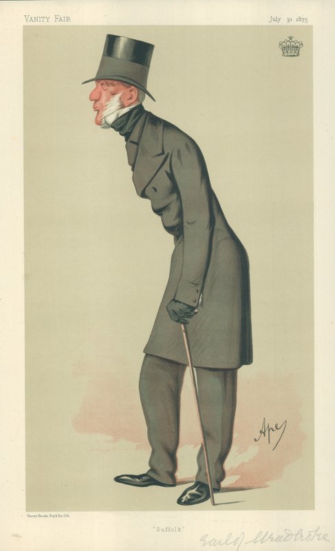 Le comte de Stradbroke, Suffolk, 31 juillet 1875, caricature de Vanity Fair - Carlo Pellegrini