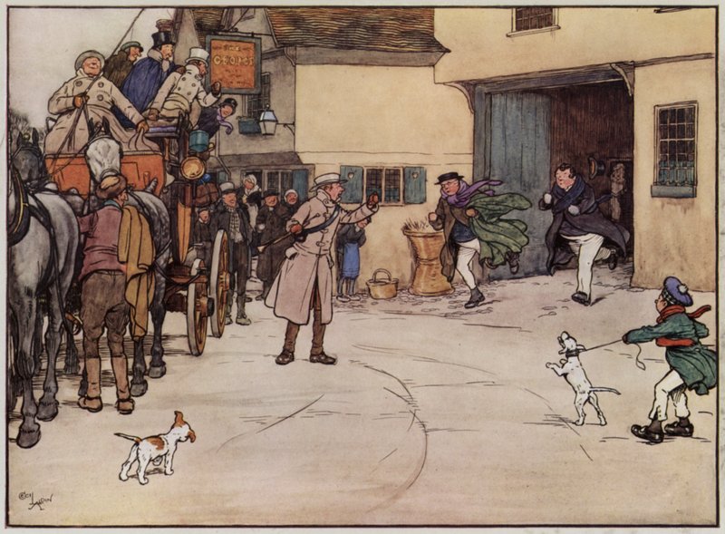 Illustration pour Les Papiers de Pickwick par Cecil Aldin - Cecil Charles Windsor Aldin