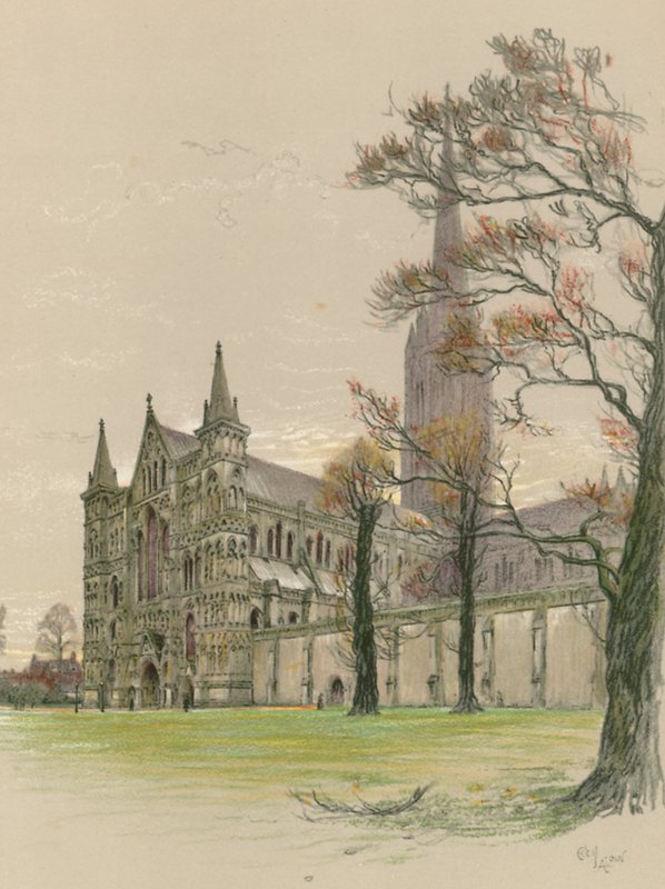 Cathédrale de Salisbury - Cecil Charles Windsor Aldin