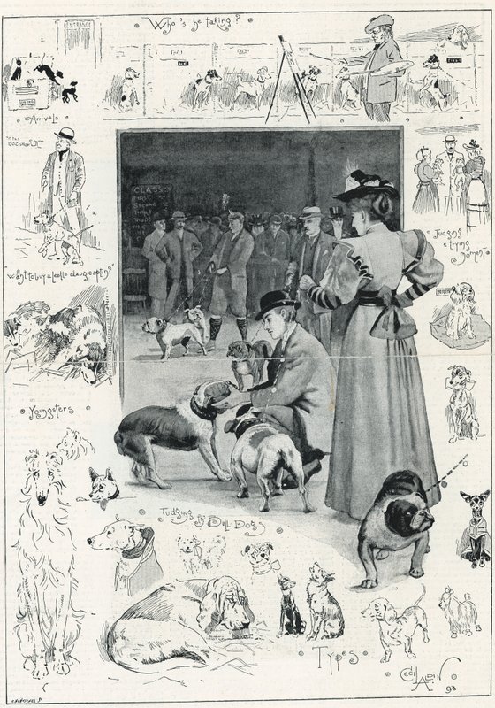 Exposition de chiens du Kennel Club au Crystal Palace - Cecil Charles Windsor Aldin