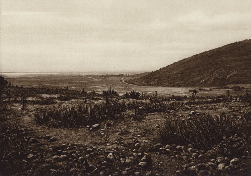 Mexique : Près du lac de Tetzcoco entre San Isabel Tola et Guadalupe (photo n/b) - Cecile Seler Sachs