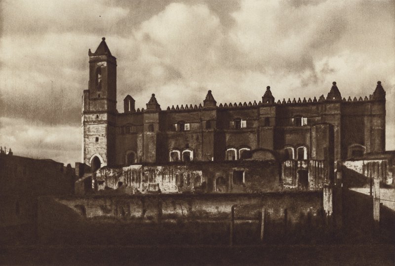 Mexique : Tepeapa, Ruine du monastère (photo n/b) - Cecile Seler Sachs