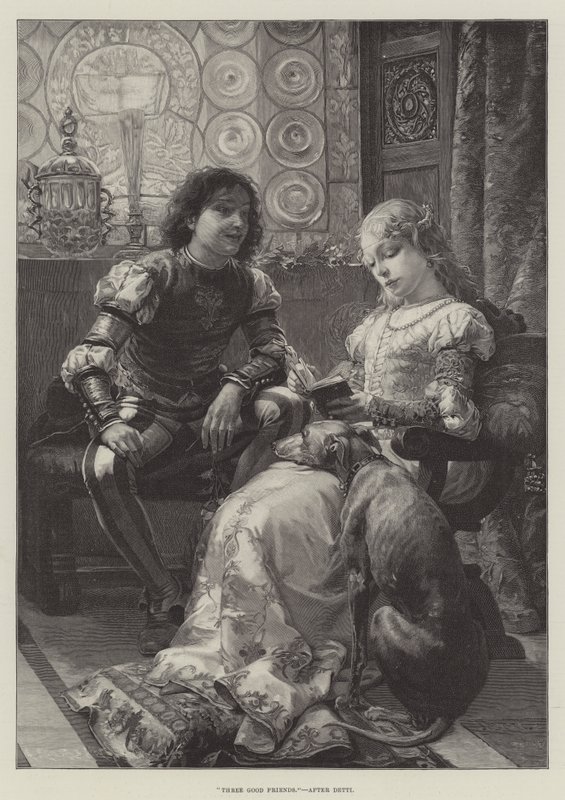 Trois bons amis - Cesare-Auguste Detti