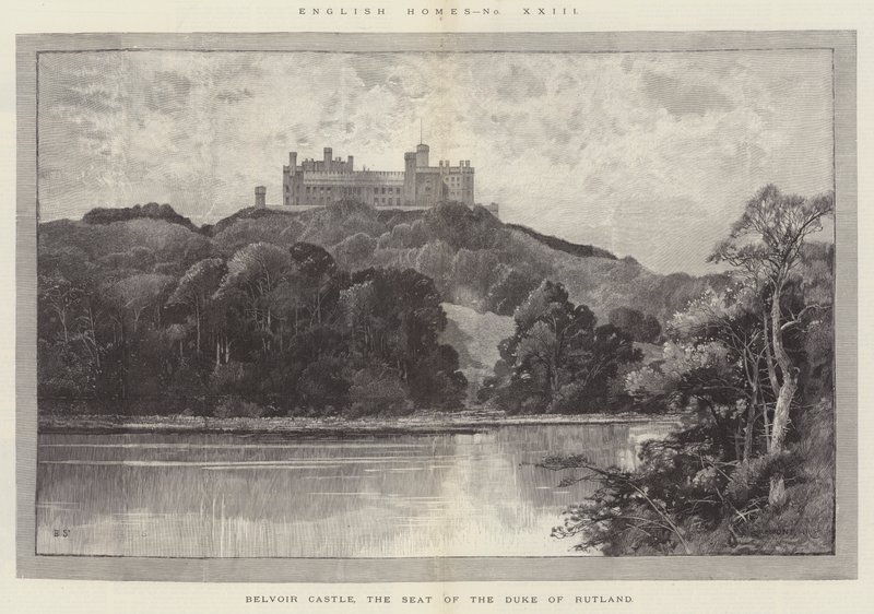 Château de Belvoir, siège du duc de Rutland - Charles Auguste Loye