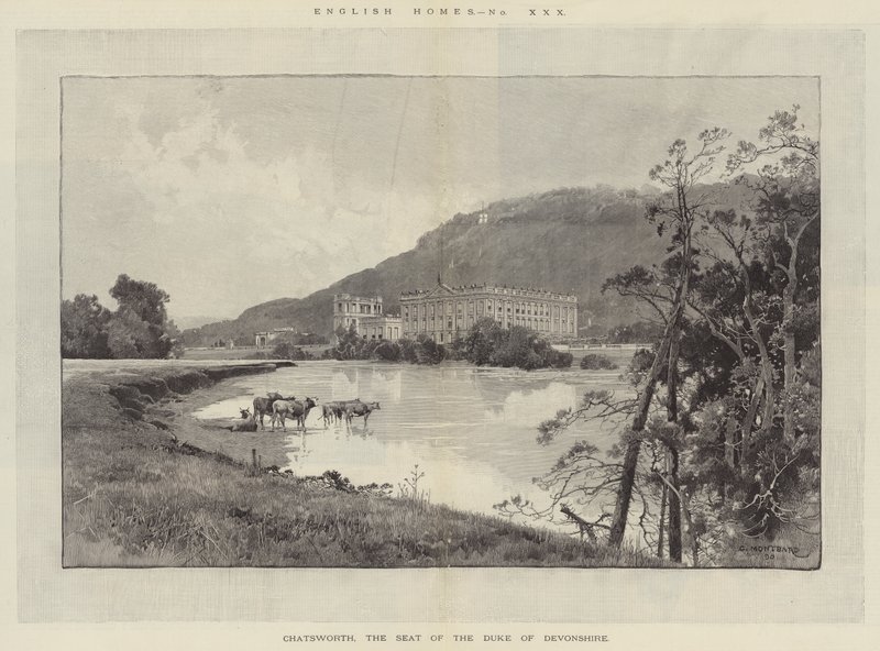 Chatsworth, la résidence du duc de Devonshire - Charles Auguste Loye