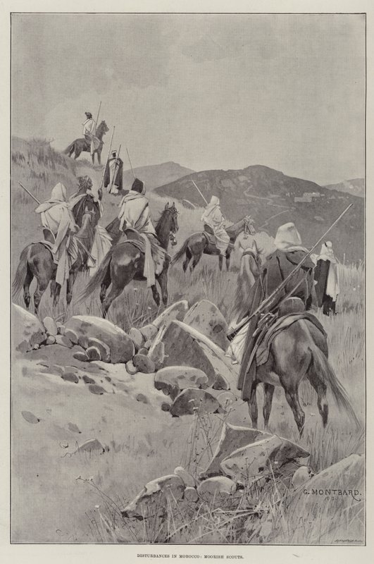Troubles au Maroc, éclaireurs maures - Charles Auguste Loye