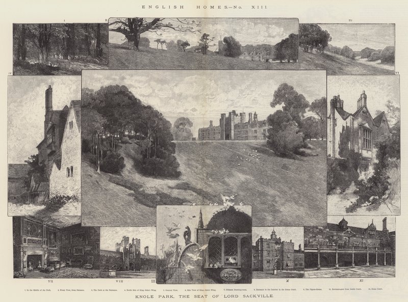 Parc de Knole, le siège de Lord Sackville - Charles Auguste Loye